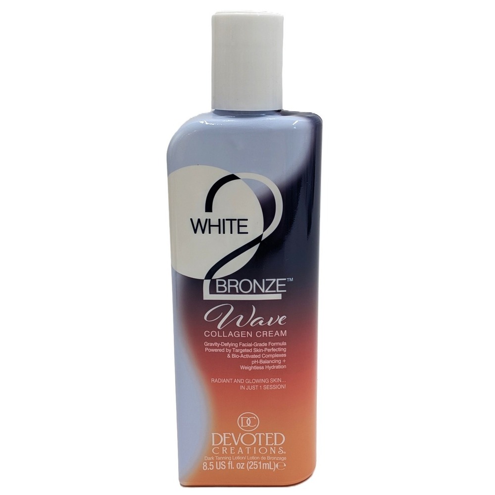 Devoted Creations White 2 Bronze Wave Collagen Cream Tanning Lotion 8.5oz